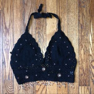Knit crop top